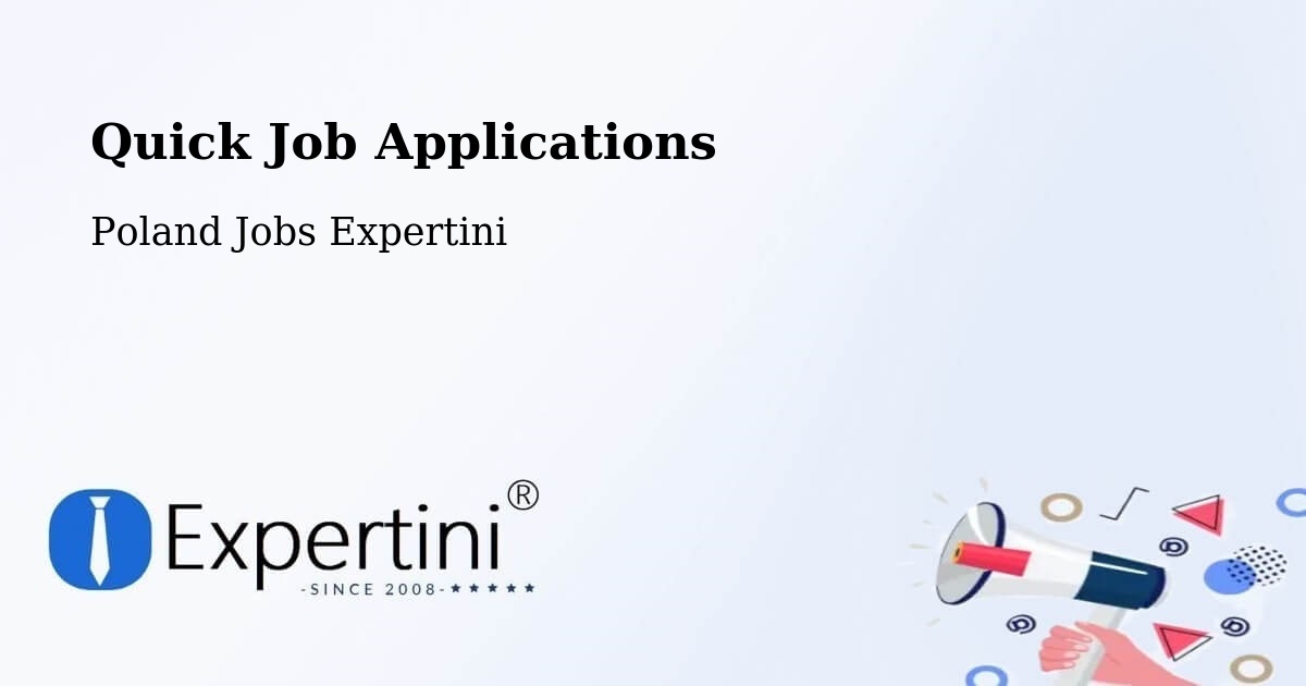 Quick Apply Feature – Mońki - Poland Jobs Expertini